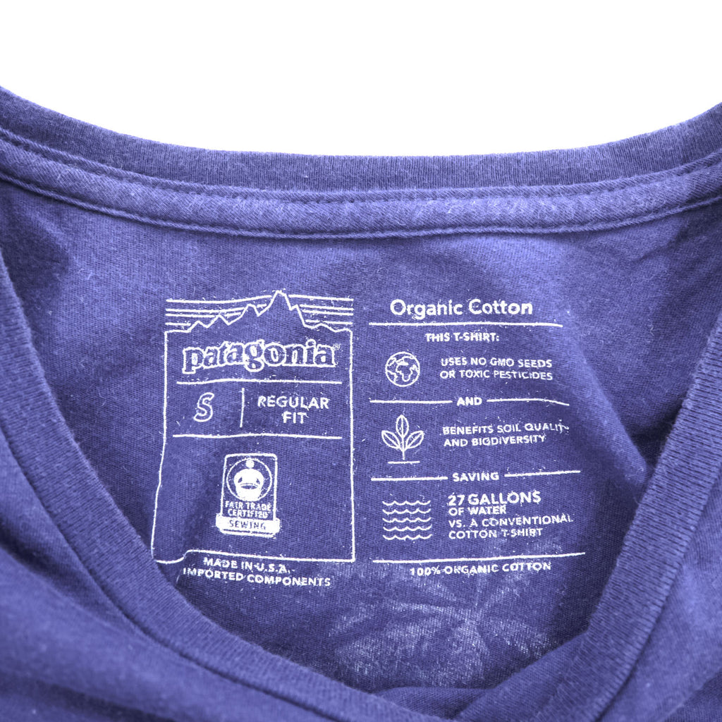 Patagonia パタロハ Pataloha USA製 Tシャツ S ネイビー ハワイ バックプリント 38880