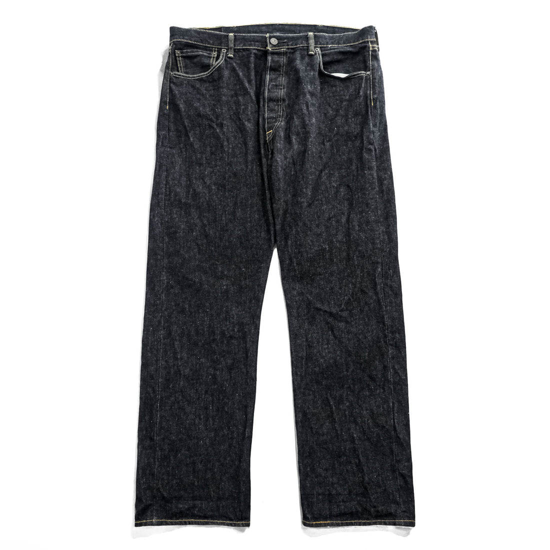 Levi's 501 リジッド デニムパンツ ジーンズ XL ダークインディゴ 濃紺 ブラック ボタンフライ 00501-0226