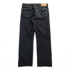 Levi's 501 リジッド デニムパンツ ジーンズ XL ダークインディゴ 濃紺 ブラック ボタンフライ 00501-0226