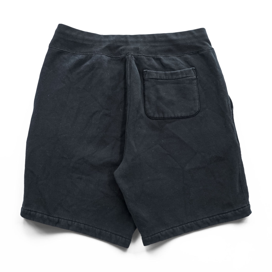 Polo Ralph Lauren Black Fleece Sweat Shorts Red Pony Logo Drawstring Lounge Shorts