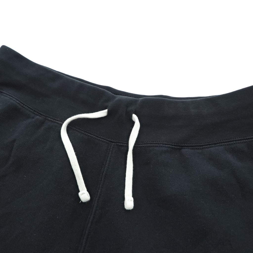 Polo Ralph Lauren Black Fleece Sweat Shorts Red Pony Logo Drawstring Lounge Shorts