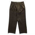 Brooks Brothers Slacks Pants, Size L, Brown, Wide Fit, 2-Tuck Pleated, Double Cuff, Moleskin