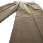 Brooks Brothers Slacks Pants, Size L, Brown, Wide Fit, 2-Tuck Pleated, Double Cuff, Moleskin