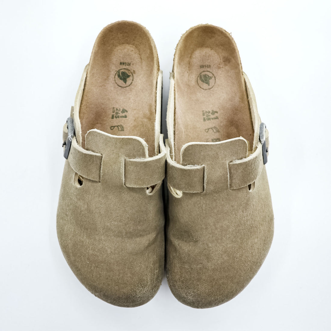BIRKENSTOCK ドイツ製 ボストン BOSTON サンダル 26.5cm ベージュ スエード ヴィーガン