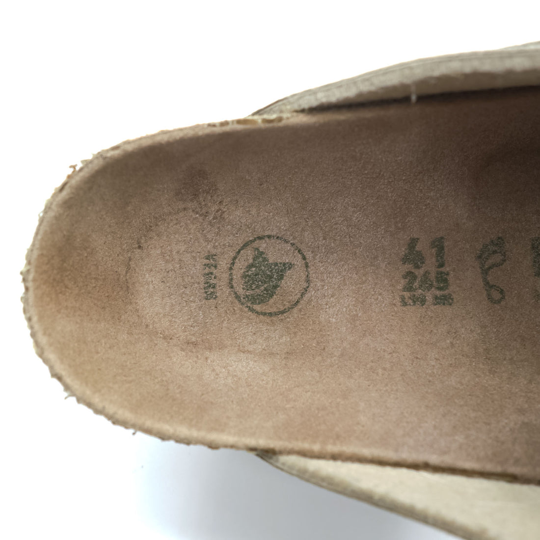 BIRKENSTOCK ドイツ製 ボストン BOSTON サンダル 26.5cm ベージュ スエード ヴィーガン