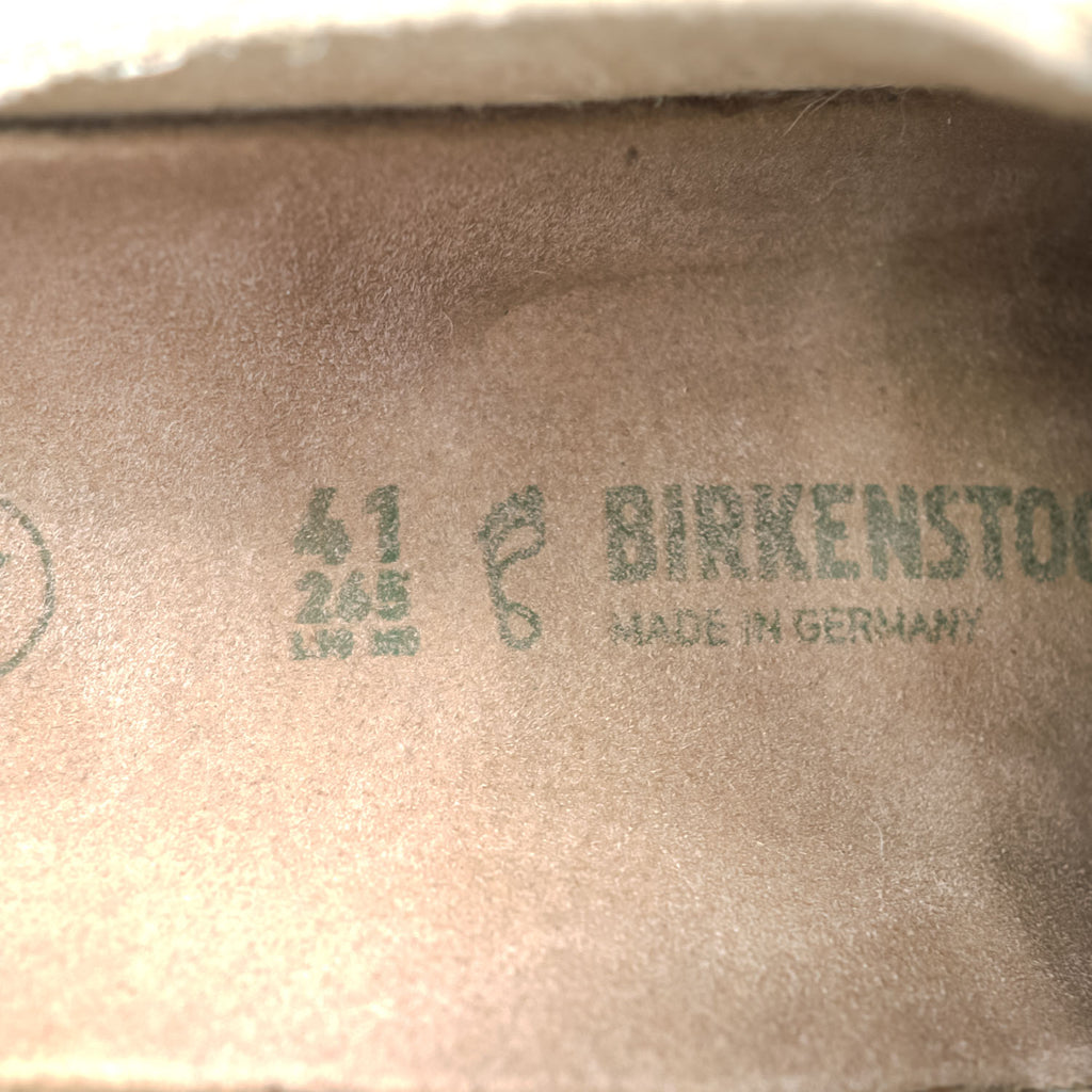 BIRKENSTOCK ドイツ製 ボストン BOSTON サンダル 26.5cm ベージュ スエード ヴィーガン