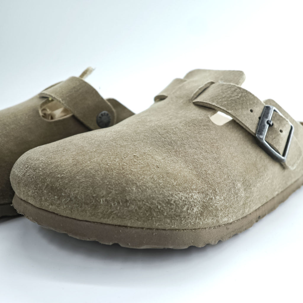 BIRKENSTOCK ドイツ製 ボストン BOSTON サンダル 26.5cm ベージュ スエード ヴィーガン