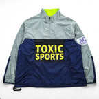 BlackWeirdos パッカブル テック アノラック  PACKABLE TECH ANORAK プルオーバー ジャケット L グレー ネイビー ドローコード 24SS-JK04