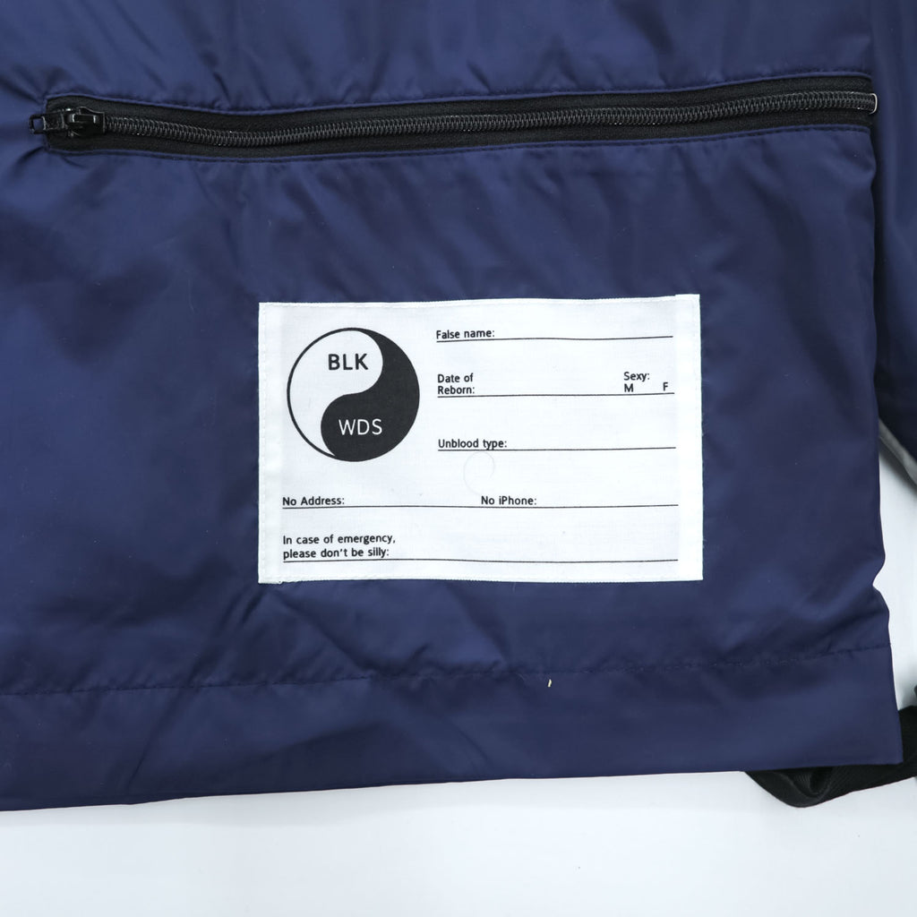 BlackWeirdos パッカブル テック アノラック  PACKABLE TECH ANORAK プルオーバー ジャケット L グレー ネイビー ドローコード 24SS-JK04