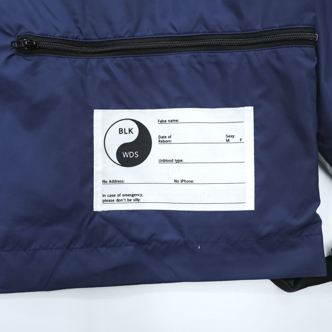 BlackWeirdos パッカブル テック アノラック  PACKABLE TECH ANORAK プルオーバー ジャケット L グレー ネイビー ドローコード 24SS-JK04