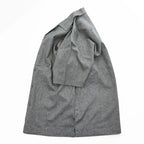 STACY ADAMS リネン 半袖 開襟シャツ スラックス セットアップ XL グレー オープンカラー ボックスシルエット