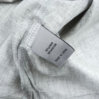 STACY ADAMS リネン 半袖 開襟シャツ スラックス セットアップ XL グレー オープンカラー ボックスシルエット