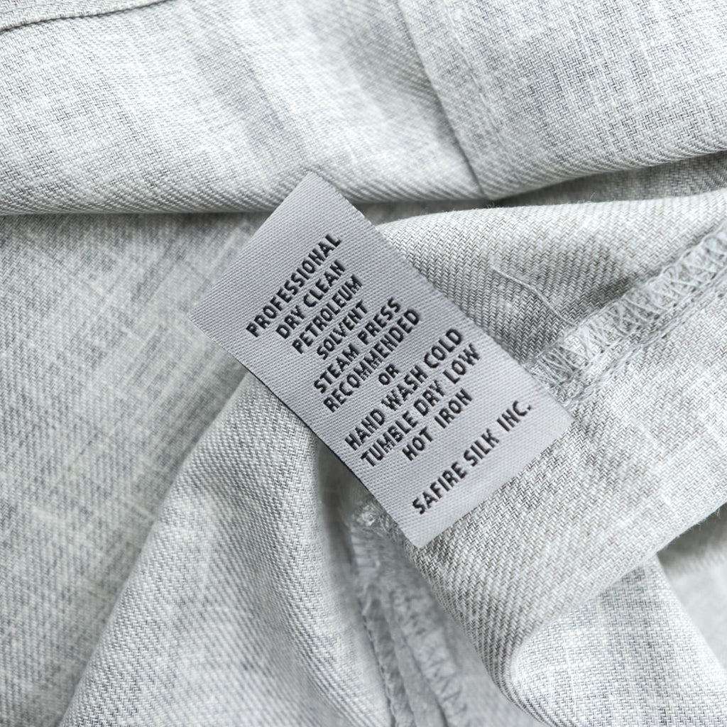 STACY ADAMS リネン 半袖 開襟シャツ スラックス セットアップ XL グレー オープンカラー ボックスシルエット