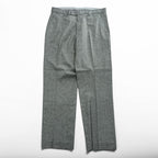 STACY ADAMS リネン 半袖 開襟シャツ スラックス セットアップ XL グレー オープンカラー ボックスシルエット