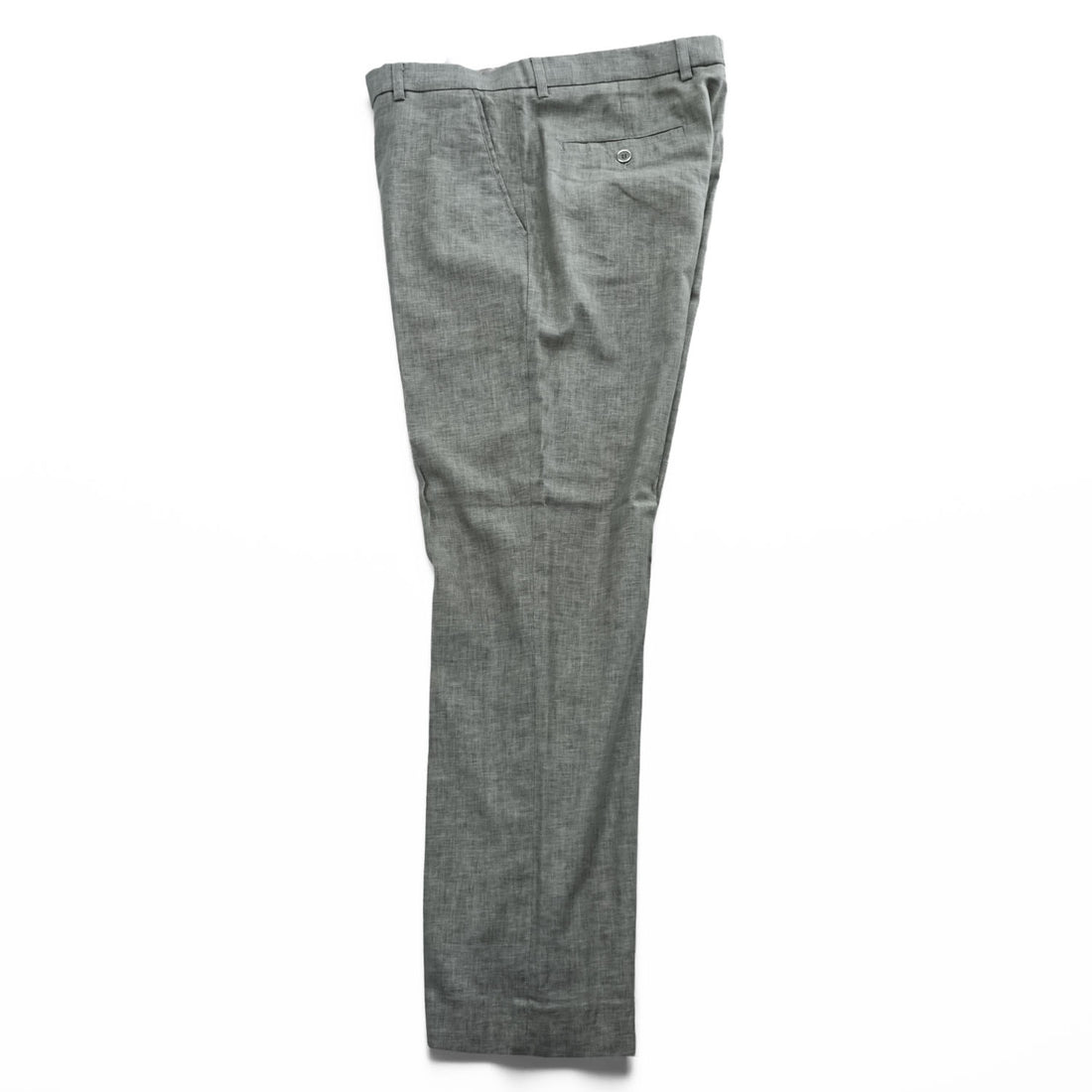STACY ADAMS リネン 半袖 開襟シャツ スラックス セットアップ XL グレー オープンカラー ボックスシルエット