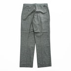 STACY ADAMS リネン 半袖 開襟シャツ スラックス セットアップ XL グレー オープンカラー ボックスシルエット