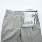 STACY ADAMS リネン 半袖 開襟シャツ スラックス セットアップ XL グレー オープンカラー ボックスシルエット