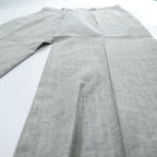 STACY ADAMS リネン 半袖 開襟シャツ スラックス セットアップ XL グレー オープンカラー ボックスシルエット