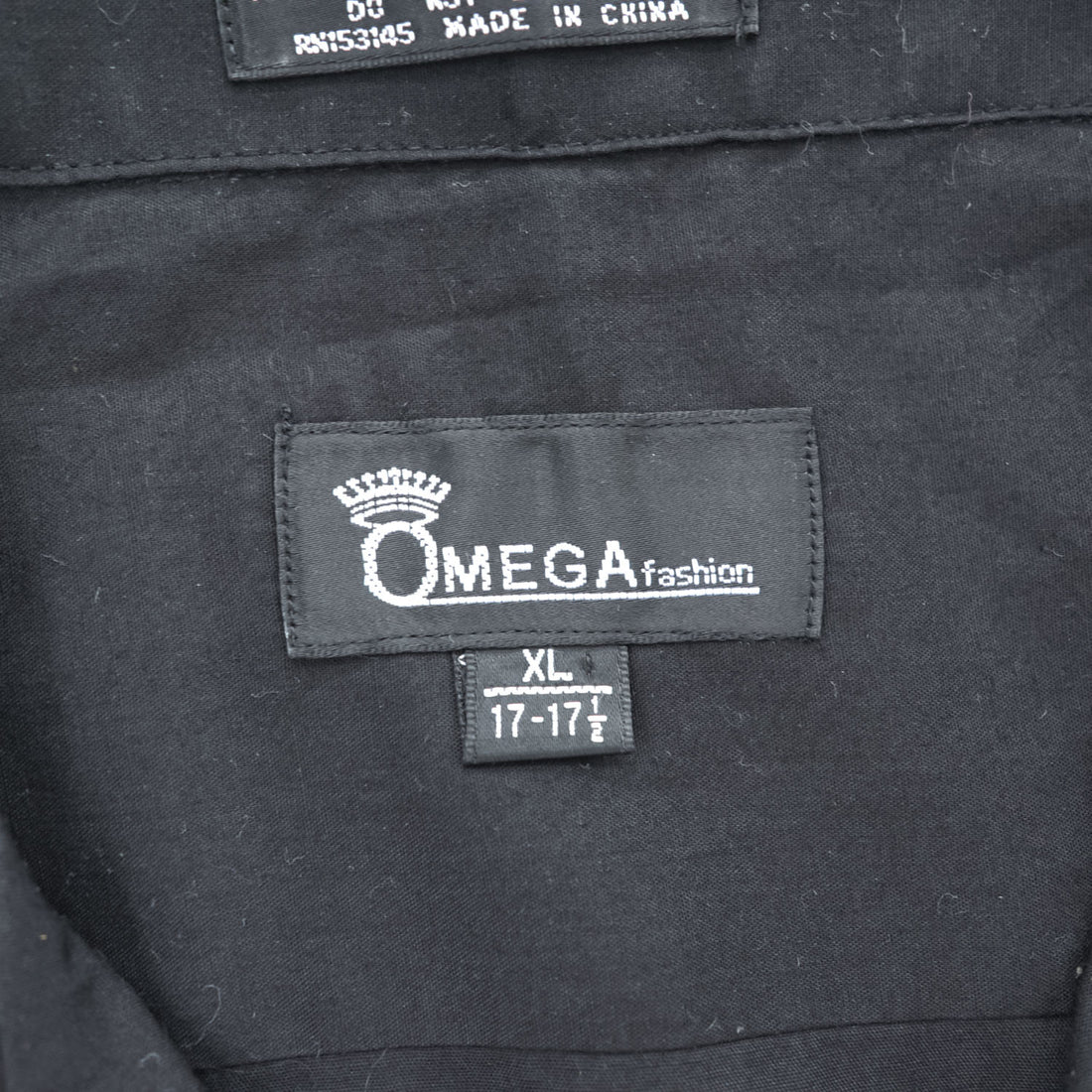 OMEGA 00年代 ヴィンテージ キューバシャツ 開襟 半袖シャツ 4ポケット XL ブラック 刺繍 オープンカラー ボックスシルエット グアヤベラ