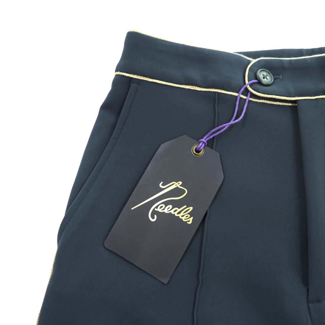 Needles 日本製 フレア パイピング スラックス パンツ M ダークグリーン PIPING COWBOY PANT ブーツカット 未使用品 IN059