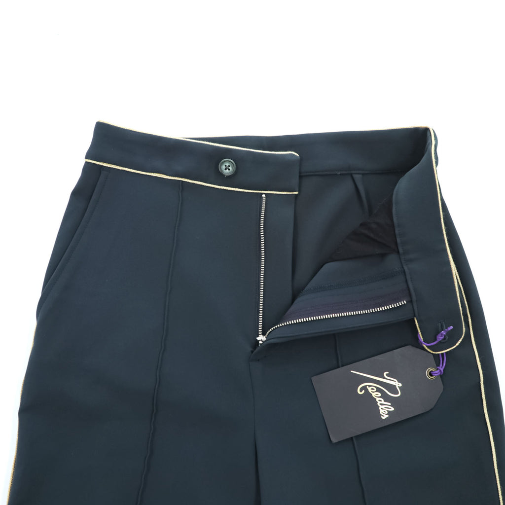 Needles 日本製 フレア パイピング スラックス パンツ M ダークグリーン PIPING COWBOY PANT ブーツカット 未使用品 IN059