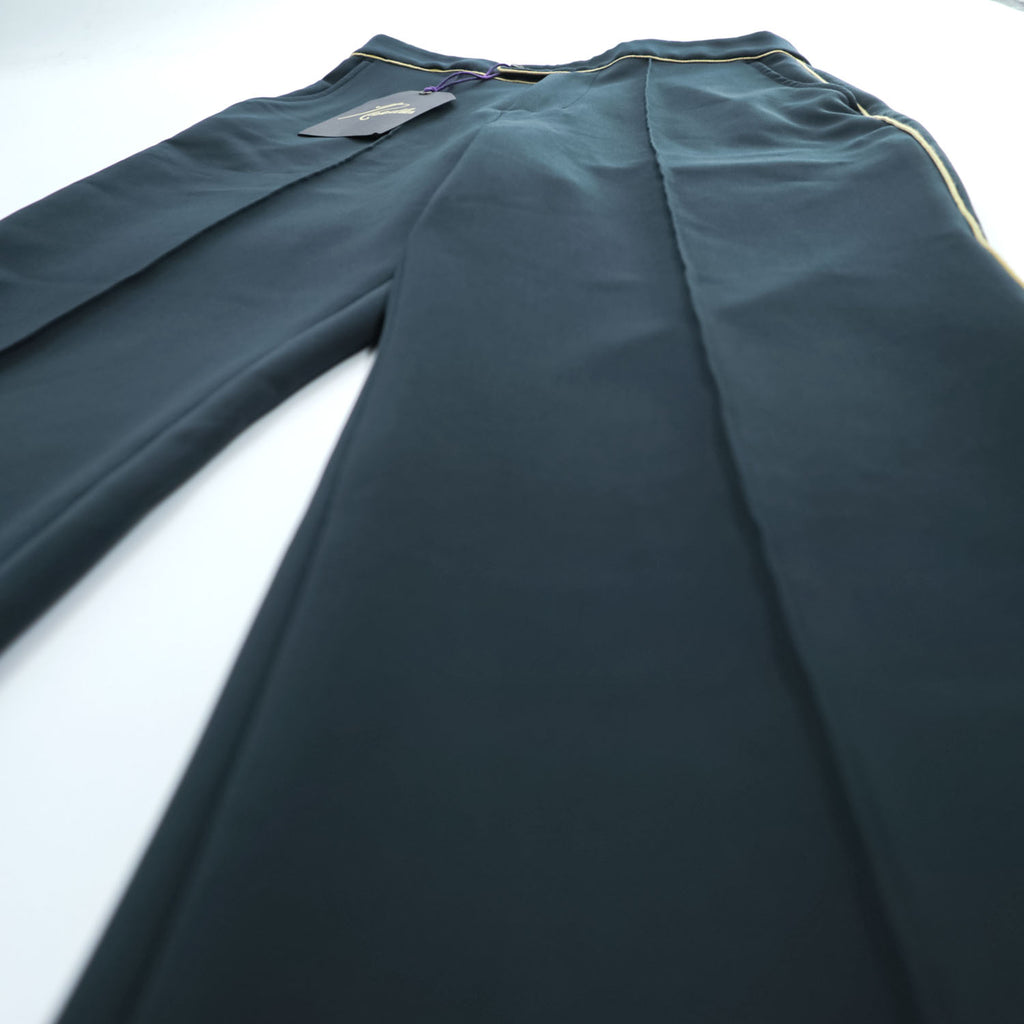 Needles 日本製 フレア パイピング スラックス パンツ M ダークグリーン PIPING COWBOY PANT ブーツカット 未使用品 IN059