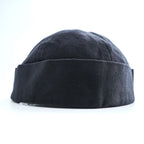 New York Hat Co. USA製 ロールキャップ XL ブラック キャンバス