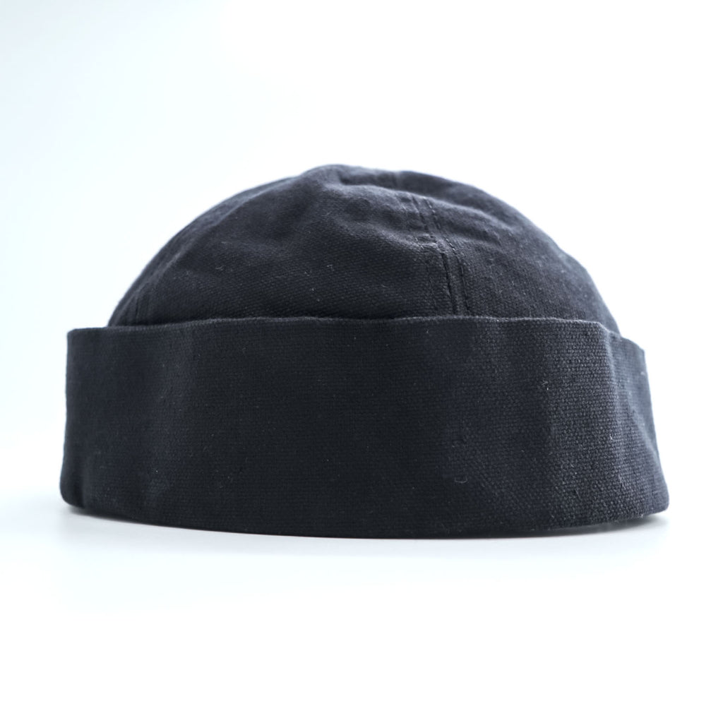 New York Hat Co. USA製 ロールキャップ XL ブラック キャンバス