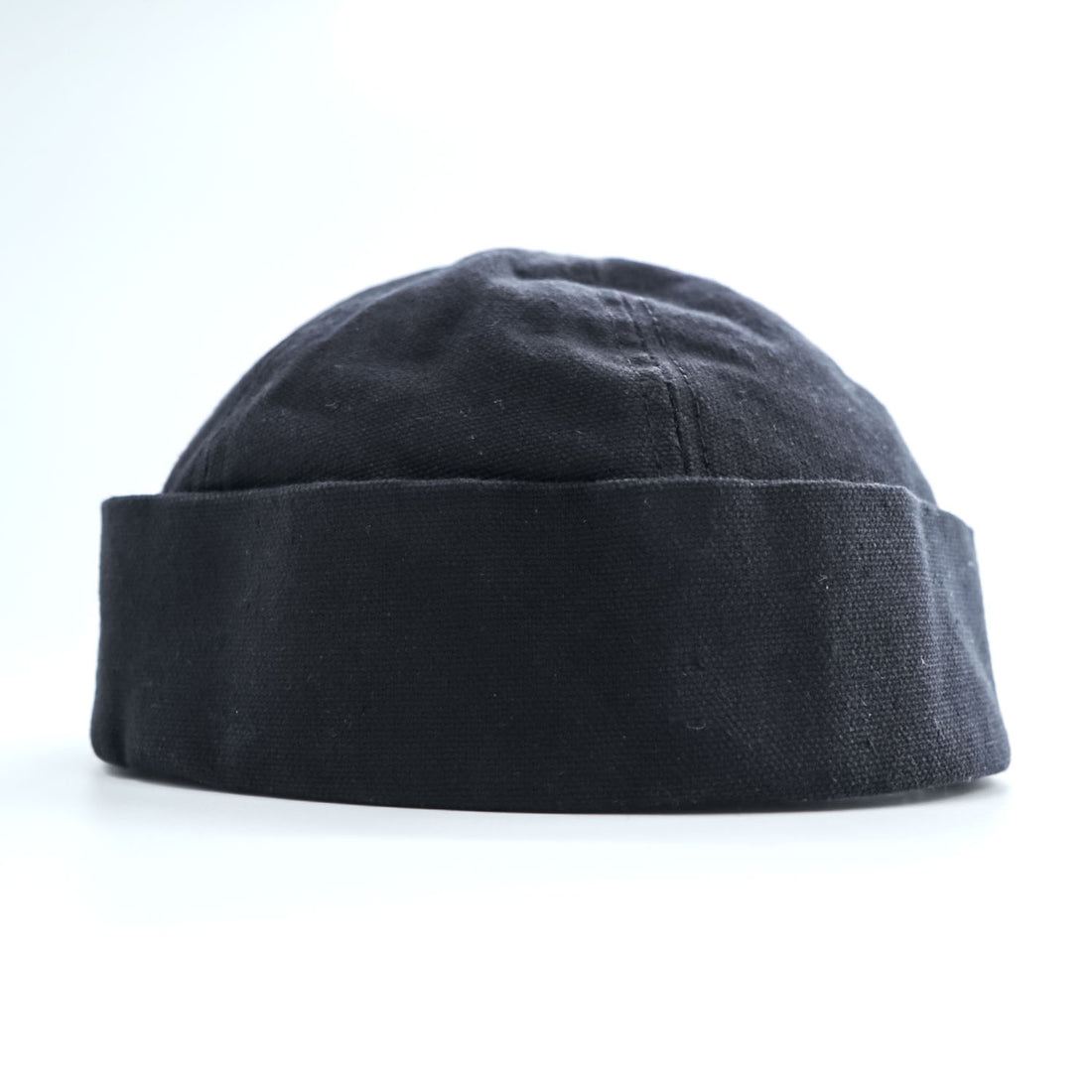New York Hat Co. USA製 ロールキャップ XL ブラック キャンバス