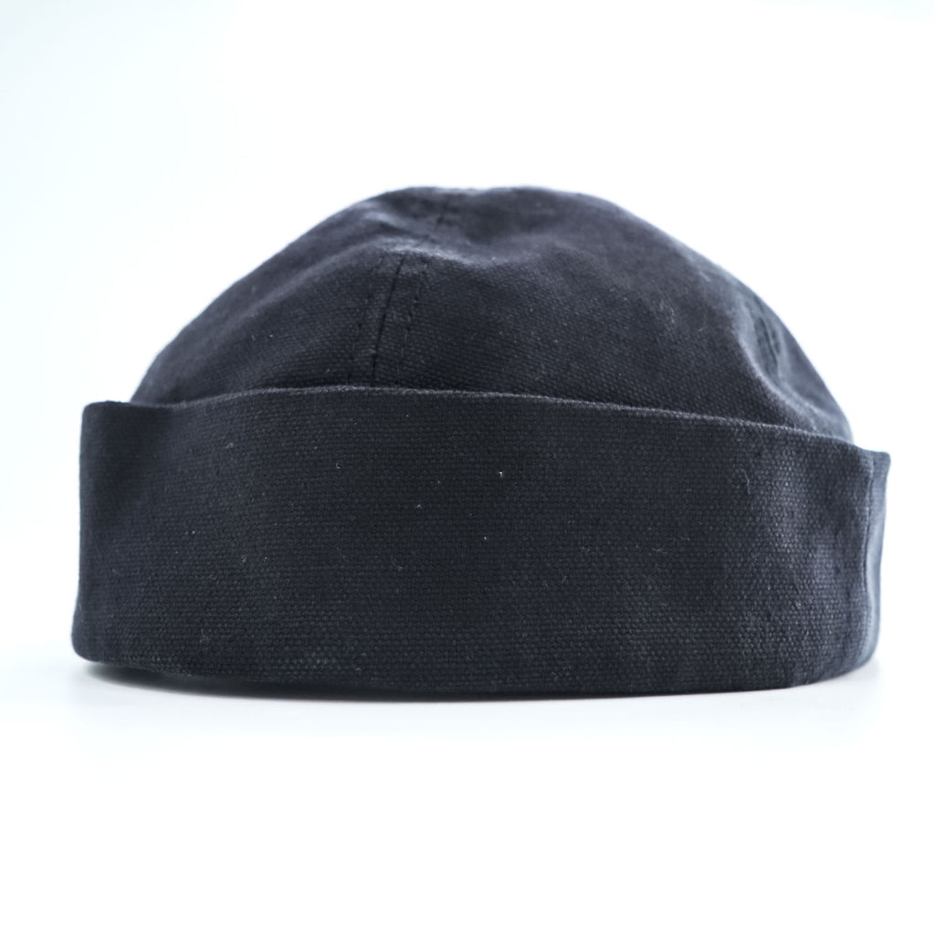 New York Hat Co. USA製 ロールキャップ XL ブラック キャンバス