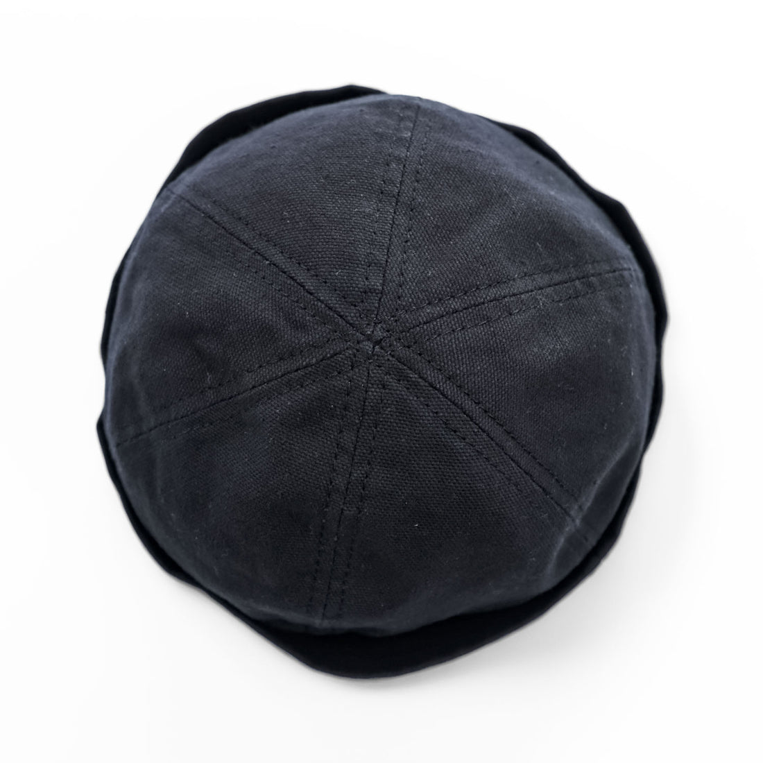 New York Hat Co. USA製 ロールキャップ XL ブラック キャンバス