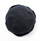 New York Hat Co. USA製 ロールキャップ XL ブラック キャンバス
