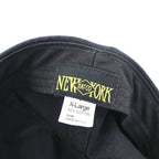 New York Hat Co. USA製 ロールキャップ XL ブラック キャンバス