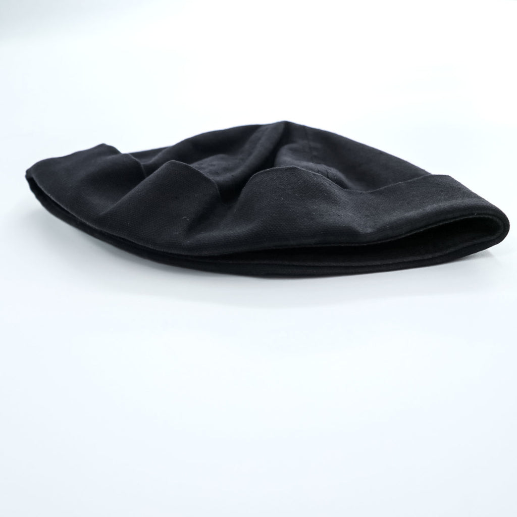 New York Hat Co. USA製 ロールキャップ XL ブラック キャンバス
