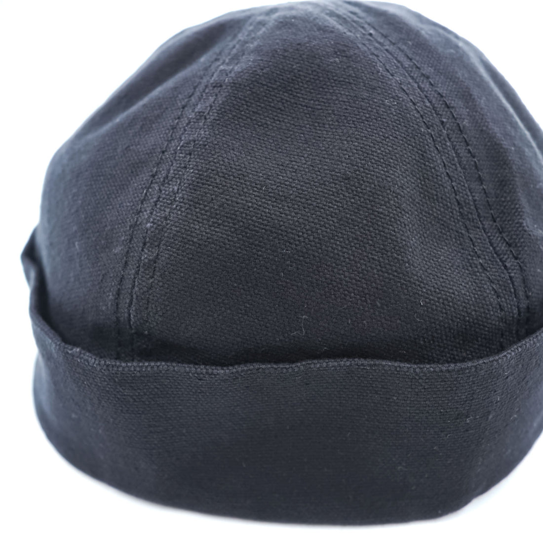New York Hat Co. USA製 ロールキャップ XL ブラック キャンバス