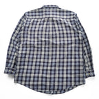 carhartt ボタンダウン 長袖 チェックシャツ L ネイビー ブルー REGULAR S151
