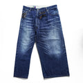 FACETASM アシンメトリー BIG&SLIM デニムパンツ ジーンズ S ワイド ユーズド加工 ZN-SP-02 日本製