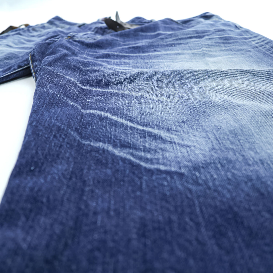 FACETASM アシンメトリー BIG&SLIM デニムパンツ ジーンズ S ワイド ユーズド加工 ZN-SP-02 日本製