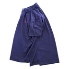 Polo Ralph Lauren 90年代 ヴィンテージ COSTOM FIT 鹿の子 ポロシャツ XL ネイビー スモールポニー ロゴ 刺繍