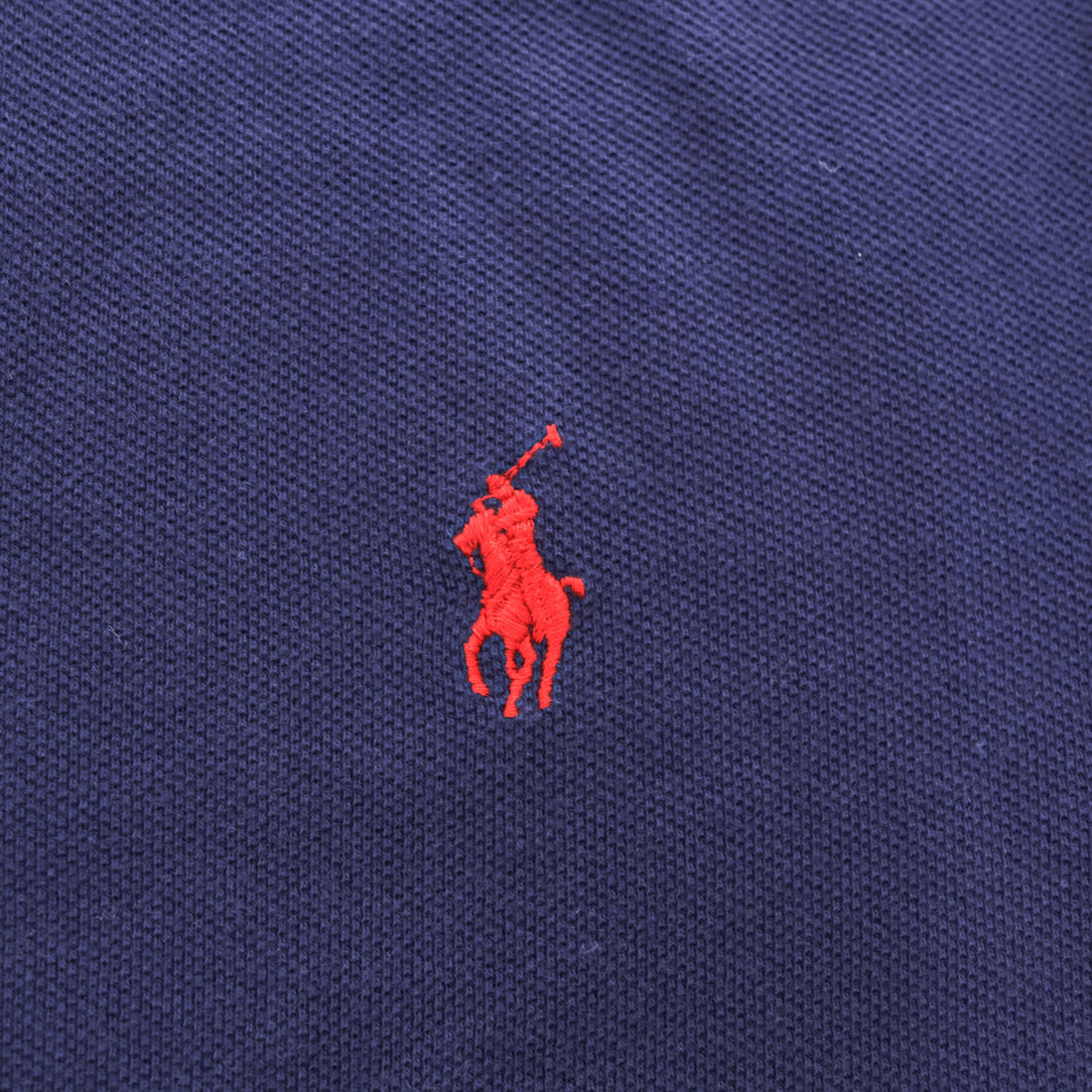 Polo Ralph Lauren 90年代 ヴィンテージ COSTOM FIT 鹿の子 ポロシャツ XL ネイビー スモールポニー ロゴ 刺繍