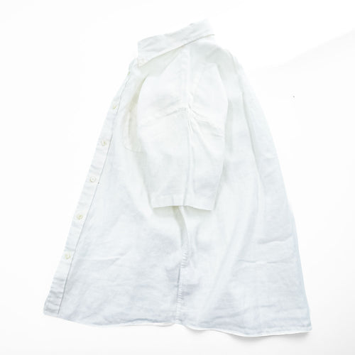 Brooks Brothers リネン 半袖シャツ M ホワイト 麻100% THE ORIGINAL POLO SHIRT ボタンダウン REGULAR