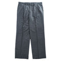 BURBERRY 90年代 USA製 Loro Piana Super100s ヴィンテージ スラックス パンツ XL ワイド 2タック プリーツ ダブルカフス UNION MADE ロケットTALONジップ