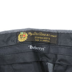 BURBERRY 90年代 USA製 Loro Piana Super100s ヴィンテージ スラックス パンツ XL ワイド 2タック プリーツ ダブルカフス UNION MADE ロケットTALONジップ