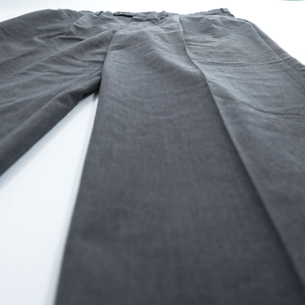 BURBERRY 90年代 USA製 Loro Piana Super100s ヴィンテージ スラックス パンツ XL ワイド 2タック プリーツ ダブルカフス UNION MADE ロケットTALONジップ