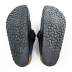 BIRKENSTOCK ドイツ製 ボストン BOSTON レザー サンダル 26.5cm ブラック スエードインソール ベルトバックル