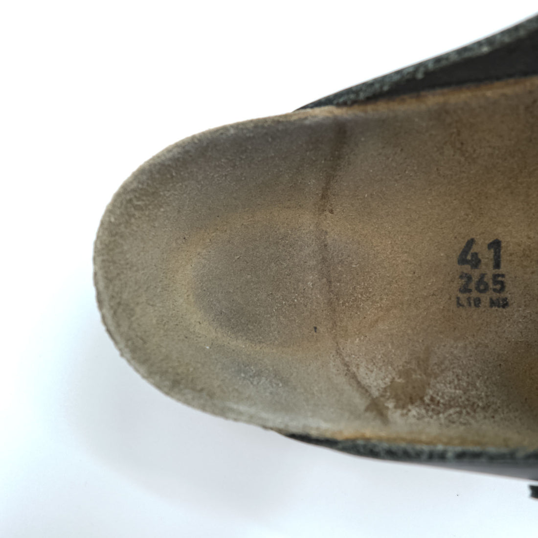 BIRKENSTOCK ドイツ製 ボストン BOSTON レザー サンダル 26.5cm ブラック スエードインソール ベルトバックル
