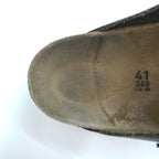 BIRKENSTOCK ドイツ製 ボストン BOSTON レザー サンダル 26.5cm ブラック スエードインソール ベルトバックル
