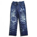 TOLQ 転写 デニムパンツ 1967年サンプリング イージーパンツ M Tronpe L’oeil Printed Stretch Trousers TA-5001 日本製
