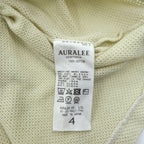 AURALEE 日本製 半袖 メッシュ Tシャツ COTTON MESH TEE 4 ベージュ A23ST02CM