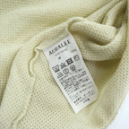 AURALEE 日本製 半袖 メッシュ Tシャツ COTTON MESH TEE 4 ベージュ A23ST02CM